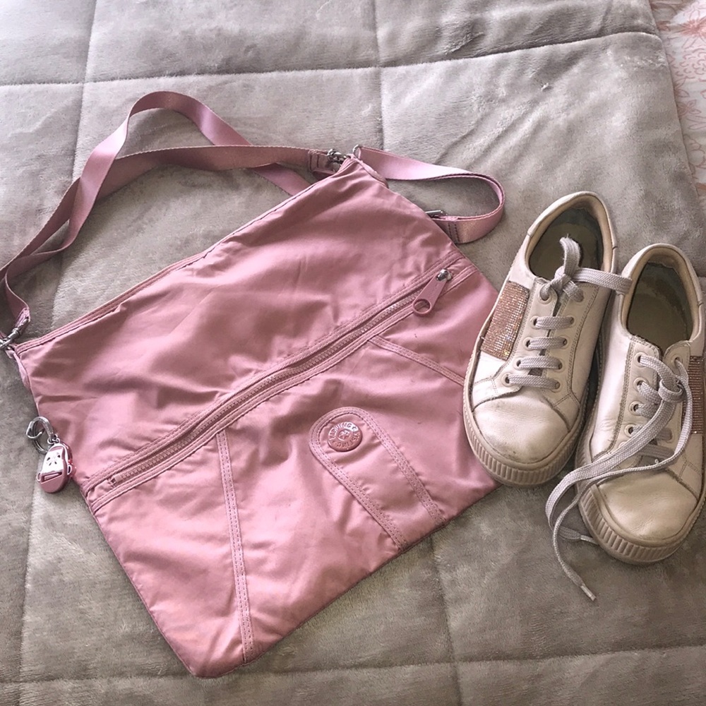 Pink Kipling hand and crossbody bag